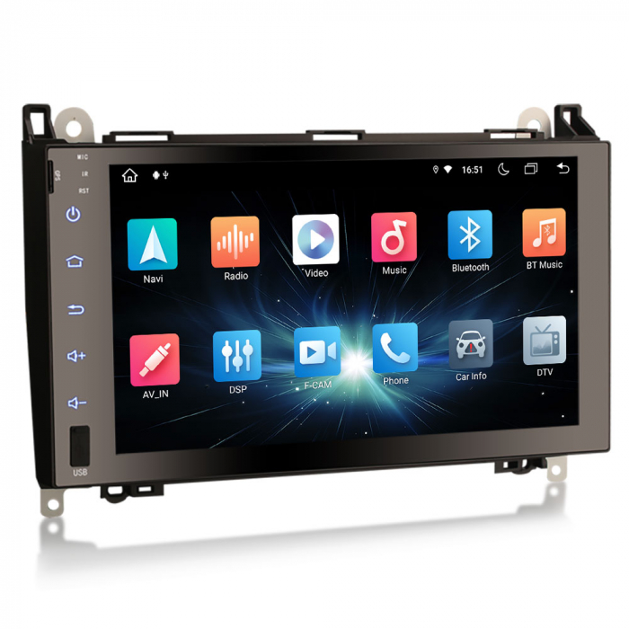 Navigatie auto, Pachet dedicat Mercedes Benz A/B Class Sprinter Viano Vito Crafter, 9 Inch, Android 11. [5]