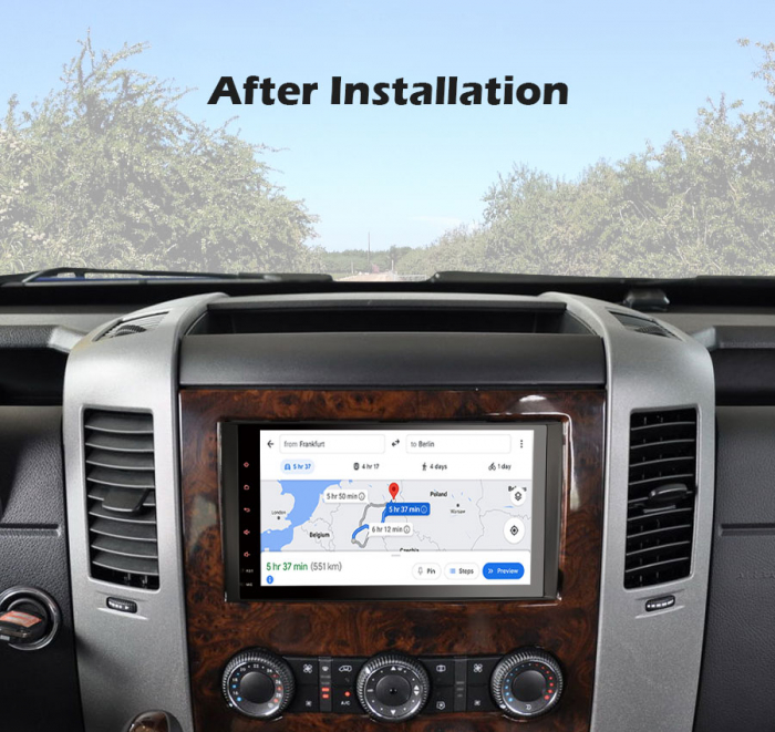 Navigatie auto, Pachet dedicat Mercedes Benz B-Class W245 Sprinter Viano Vito A-Class W169,9 inch, Android 11, Octa Core [12]