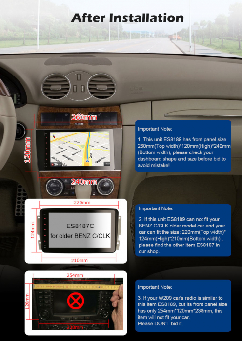 Navigatie auto, Pachet dedicat Mercedes Benz C-Class W203, Android 10, 8 inch, Octa Core [12]