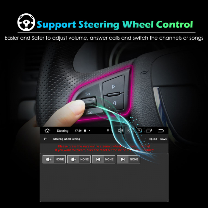 Navigatie auto, Pachet dedicat Mercedes Benz CLC W203 CLK W209 C280 C300 C320 C350 C32, 7 Inch, Octa Core [20]