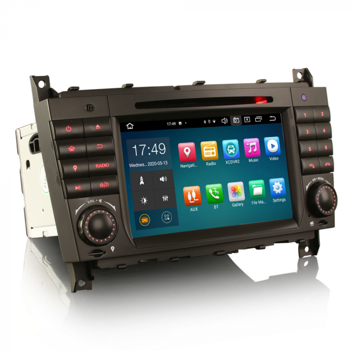 Navigatie auto, Pachet dedicat Mercedes Benz CLC W203 CLK W209 C280 C300 C320 C350 C32, 7 Inch, Octa Core [8]
