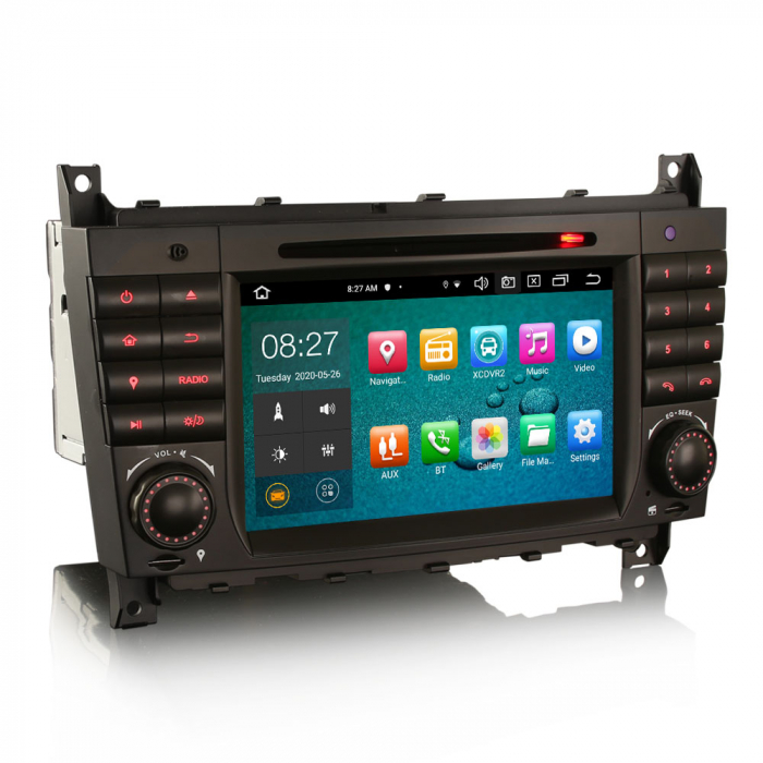 Navigatie auto, Pachet dedicat Mercedes Benz CLC W203 CLK W209 C280 C300 C320 C350 C32, 7 Inch, Octa Core [10]