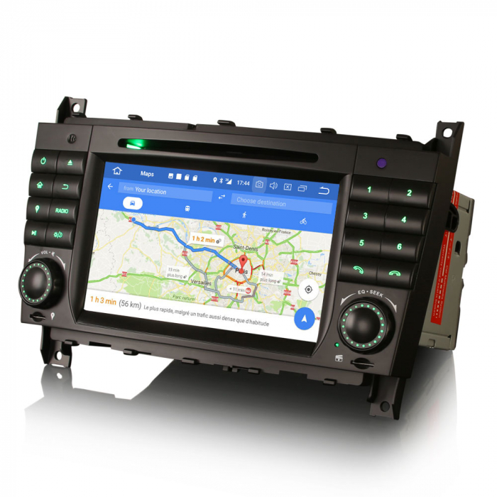 Navigatie auto, Pachet dedicat Mercedes Benz CLC W203 CLK W209 C280 C300 C320 C350 C32, 7 Inch, Octa Core [9]