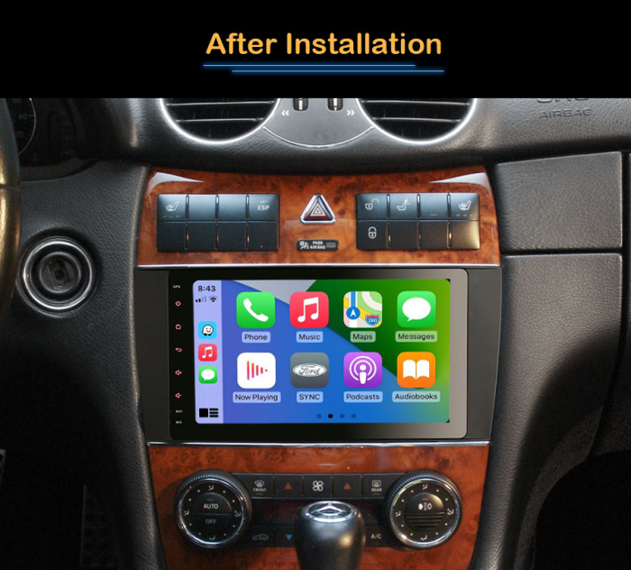 Navigatie auto, Pachet dedicat Mercedes Benz CLK-Class C209/A209, Android 13 [12]