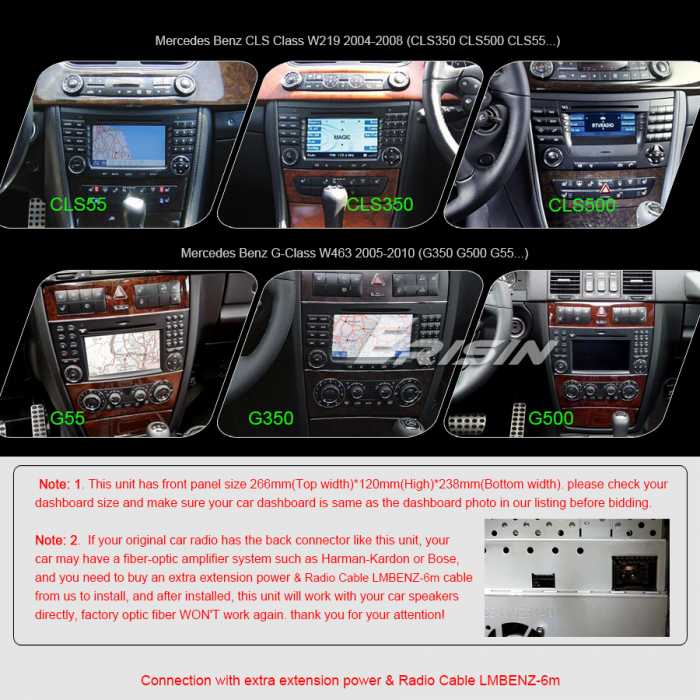 Navigatie auto, Pachet dedicat Mercedes Benz CLS Class W219 G-Class W463 E-Class W211 , Android 11, 7 inch [13]