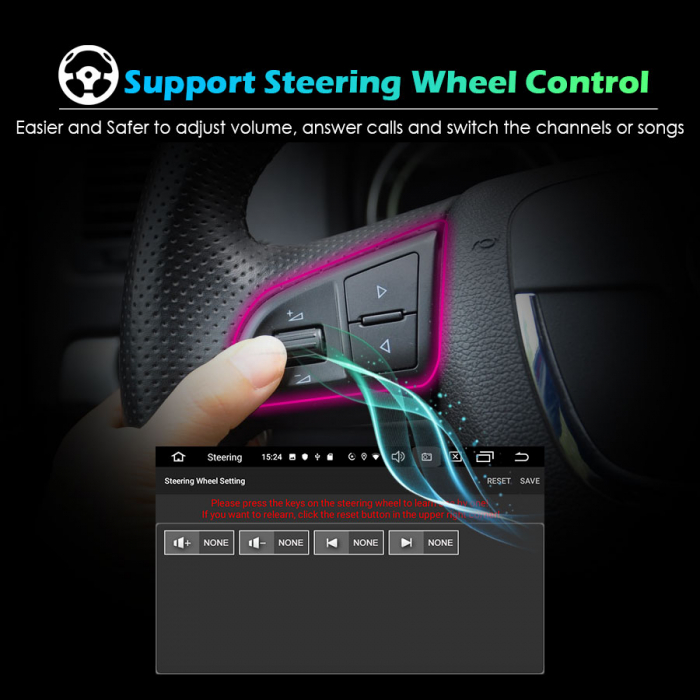Navigatie auto, Pachet dedicat Mercedes Benz CLS Class W219 G-Class W463 E-Class W211 , Android 11, 7 inch [17]