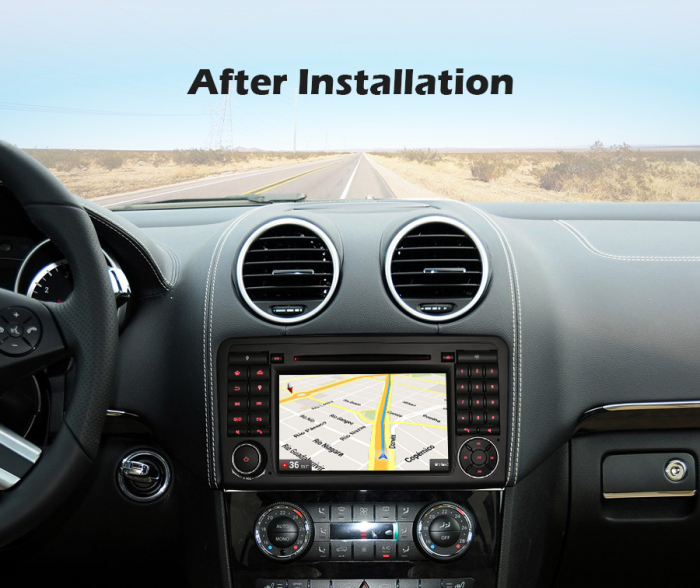 Navigatie auto, Pachet dedicat Mercedes Benz ML-Class W164 GL-Class X164, Android 10, 7 inch, Octa Core [12]