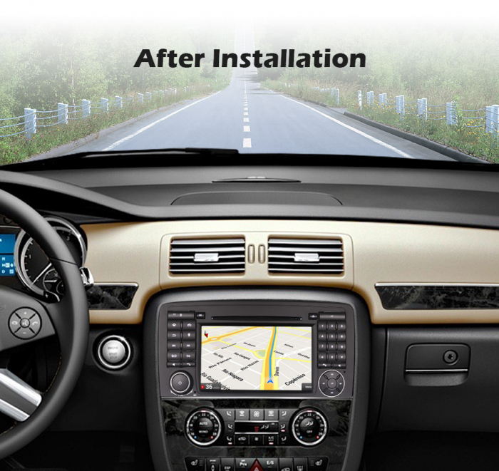 Navigatie auto, Pachet dedicat Mercedes Benz R-Class W251 2006-2012 (R280/R300/R320/R350/R500), Android 11, 7 inch [10]