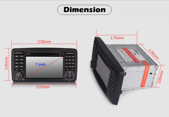Navigatie auto, Pachet dedicat Mercedes Benz R-Class W251, Android 10, 7 inch, Octa Core [21]