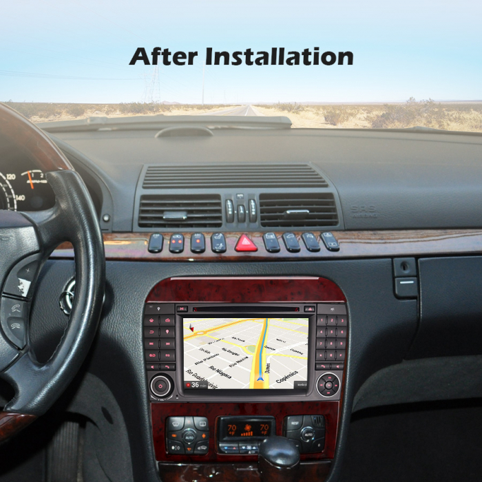 Navigatie auto, Pachet dedicat Mercedes-Benz S-Class W220 CL-Class W215, Android 10, 7 inch [11]