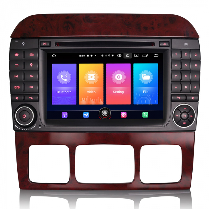 Navigatie auto, Pachet dedicat Mercedes-Benz S-Class W220 CL-Class W215, Android 10, 7 inch [5]