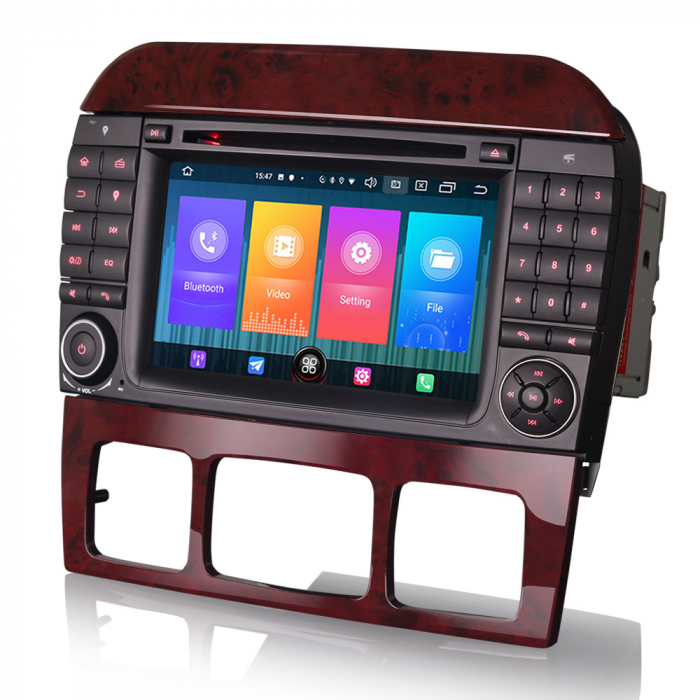 Navigatie auto, Pachet dedicat Mercedes-Benz S-Class W220 CL-Class W215, Android 10, 7 inch [6]
