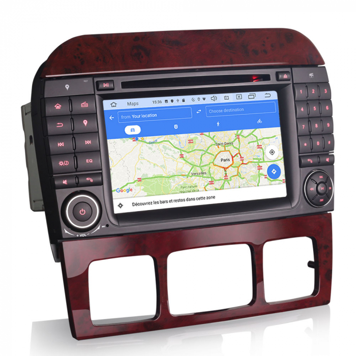 Navigatie auto, Pachet dedicat Mercedes-Benz S-Class W220 CL-Class W215, Android 10, 7 inch [7]