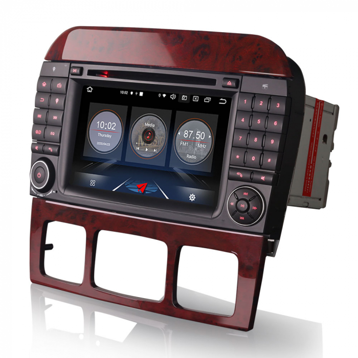 Navigatie auto, Pachet dedicat Mercedes-Benz S-Class W220 CL-Class W215, Android 10, 7 inch [8]