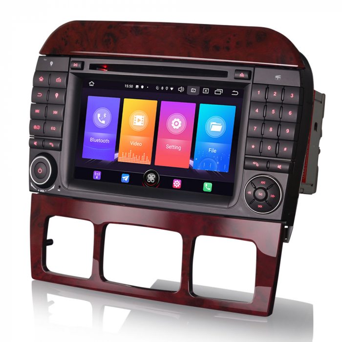 Navigatie auto, Pachet dedicat Mercedes-Benz S-Class W220 CL-Class W215, Android 10, 7 inch [2]