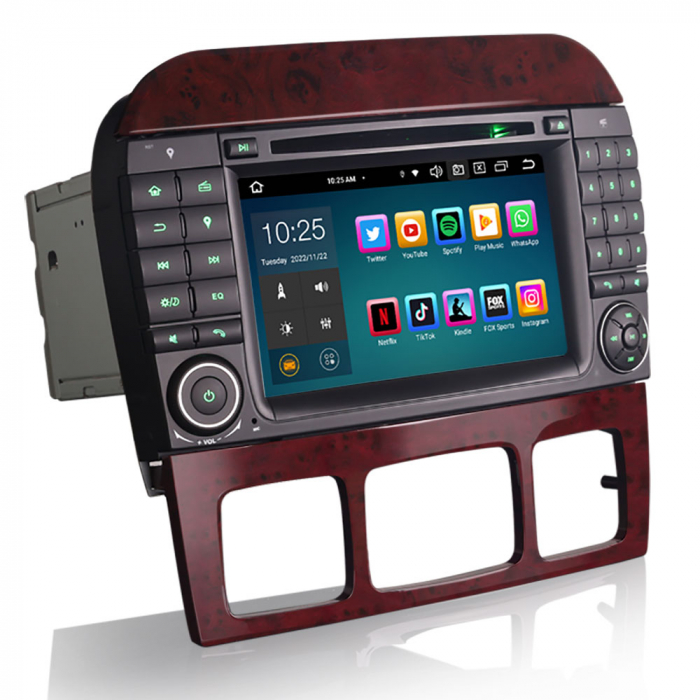 Navigatie auto, Pachet dedicat Mercedes Benz S-Class W220 CL-Class W215, Android 13 [3]
