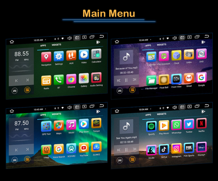 Navigatie auto, Pachet dedicat Mercedes Benz S-Class W220 CL-Class W215, Android 13 [19]