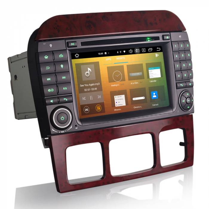 Navigatie auto, Pachet dedicat Mercedes Benz S-Class W220 CL-Class W215, Android 13 [8]