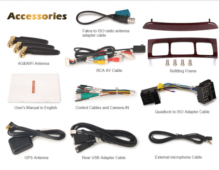 Navigatie auto, Pachet dedicat Mercedes Benz S-Class W220 CL-Class W215, Android 13 [22]