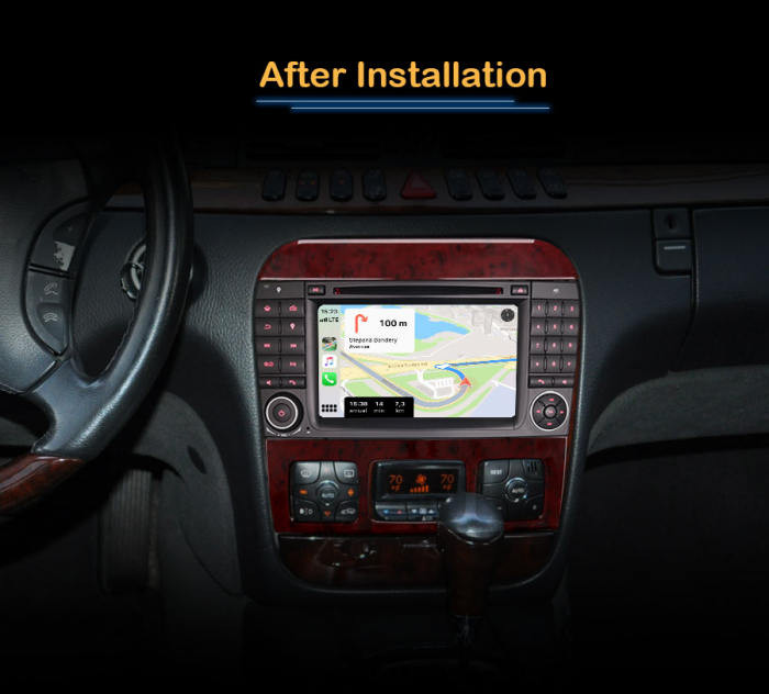 Navigatie auto, Pachet dedicat Mercedes Benz S-Class W220 CL-Class W215, Android 13 [11]
