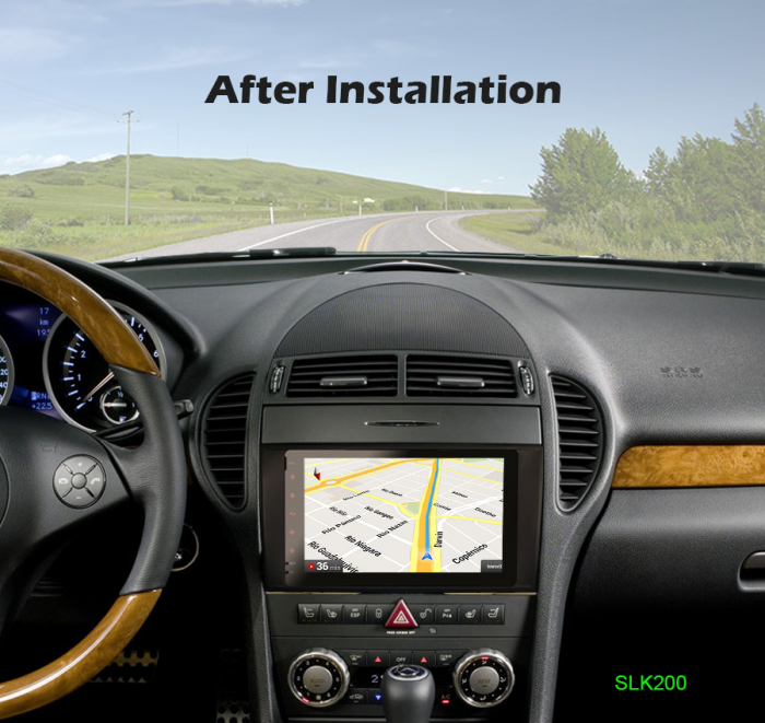 Navigatie auto, Pachet dedicat Mercedes-Benz SLK Class R171 W17, Android 11, 8 inch, Octa Core [12]