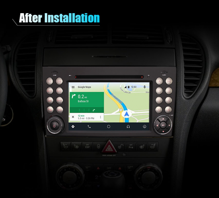 Navigatie auto, Pachet dedicat Mercedes-Benz SLK Class R171 W171 SLK200 SLK28, Android 13, Octa Core, 7 Inch [12]