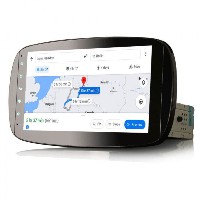 Navigatie auto, Pachet dedicat Mercedes-Benz SMART 2016 2017 2018,9 inch, Android 11, Octa Core [9]