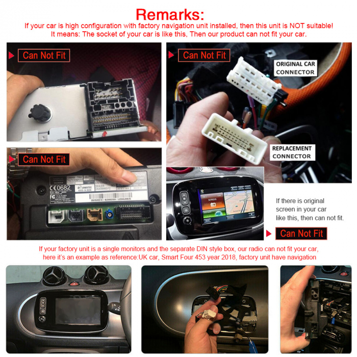 Navigatie auto, Pachet dedicat Mercedes-Benz SMART 2016 2017 2018,9 inch, Android 11, Octa Core [14]