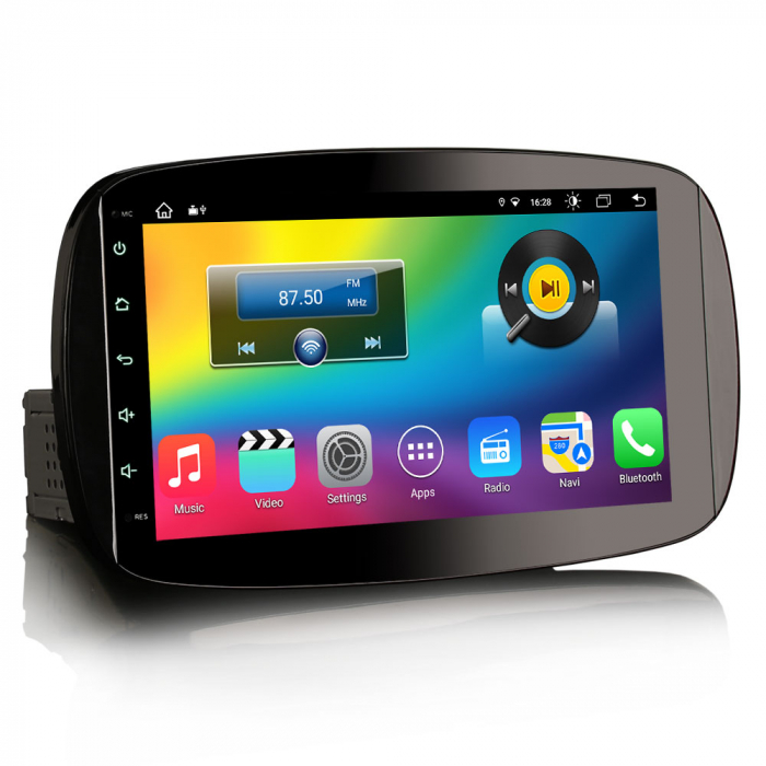 Navigatie auto, Pachet dedicat Mercedes-Benz SMART 2016 2017 2018,9 inch, Android 11, Octa Core [4]