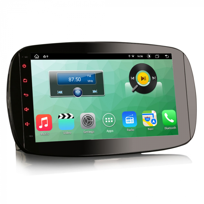 Navigatie auto, Pachet dedicat Mercedes-Benz SMART 2016 2017 2018,9 inch, Android 11, Octa Core [8]