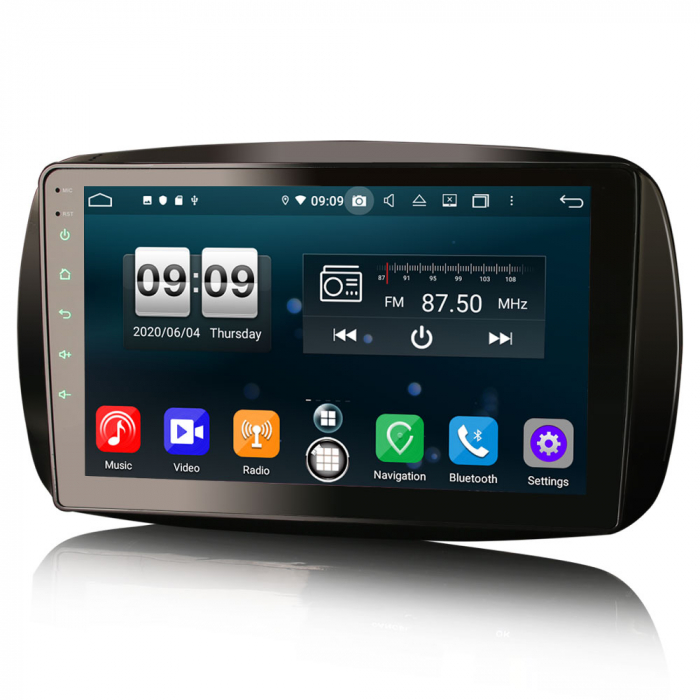 Navigatie auto, Pachet dedicat Mercedes Benz SMART, Android 10, 9 inch, Octa Core [2]