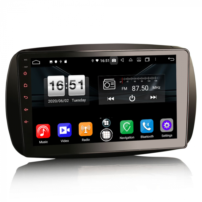 Navigatie auto, Pachet dedicat Mercedes Benz SMART, Android 10, 9 inch, Octa Core [9]