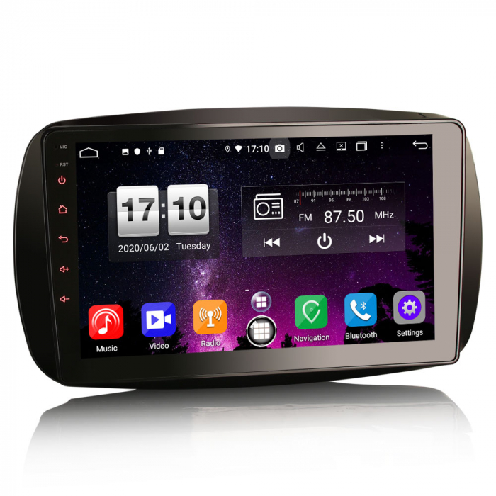 Navigatie auto, Pachet dedicat Mercedes Benz SMART, Android 10, 9 inch, Octa Core [4]