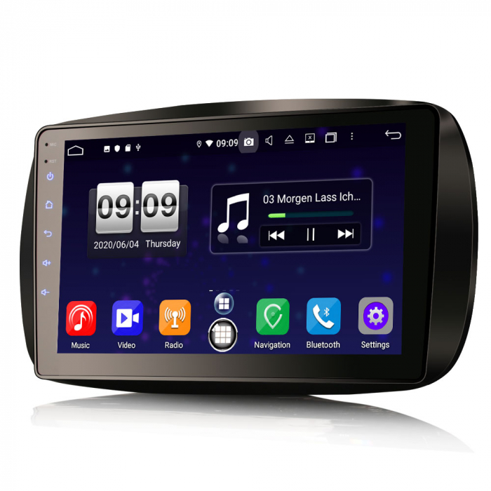 Navigatie auto, Pachet dedicat Mercedes Benz SMART, Android 10, 9 inch, Octa Core [5]