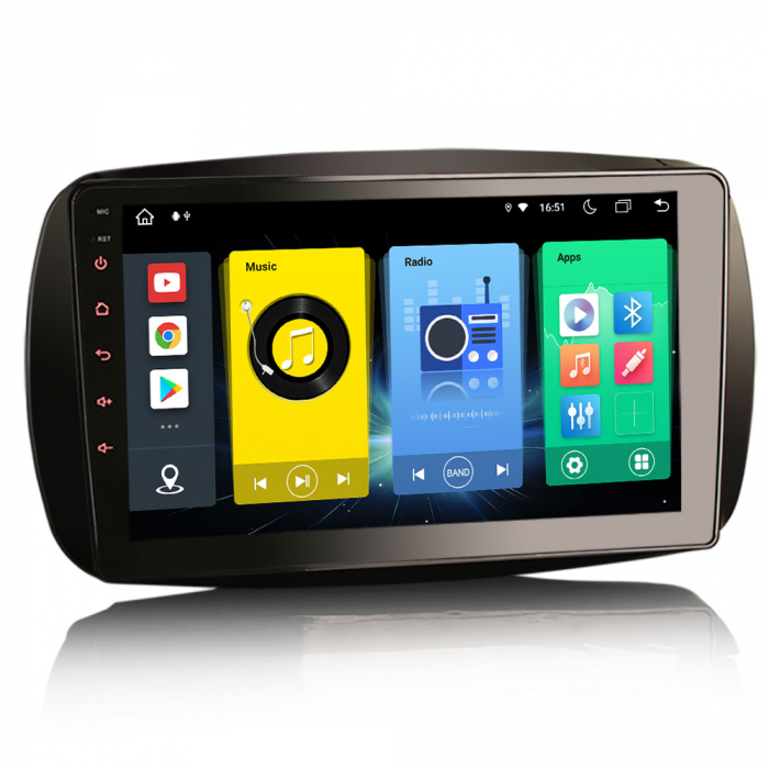 Navigatie auto, Pachet dedicat  Mercedes-Benz SMART DAB+, 9 Inch, Android 11. [6]
