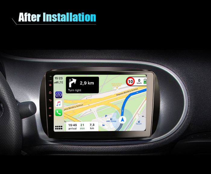 Navigatie auto, Pachet dedicat  Mercedes-Benz SMART DAB+, 9 Inch, Android 11. [14]