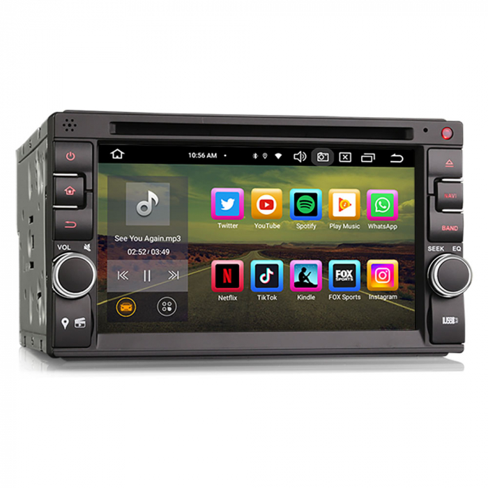 Navigatie auto 2din universal , Pachet dedicat Nissan, 6.2 inch, Android 12 [2]