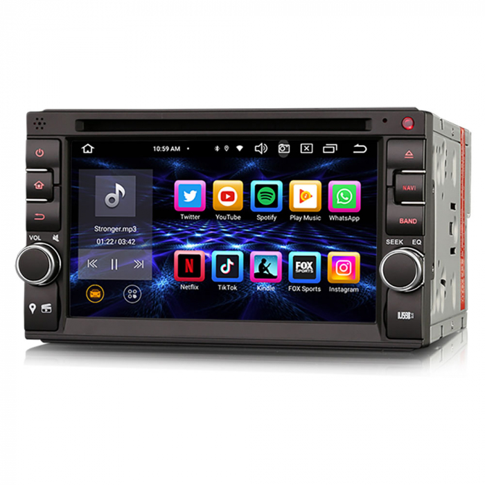 Navigatie auto 2din universal , Pachet dedicat Nissan, 6.2 inch, Android 12 [3]