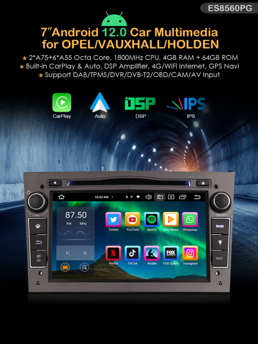 Navigatie auto, Pachet dedicat Opel Astra Combo Signum Corsa, Android 13 [9]