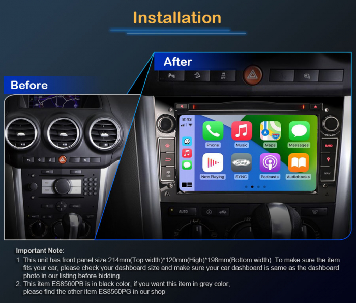 Navigatie auto, Pachet dedicat Opel Zafira Vivaro Antara Vectra, Android 13 [11]