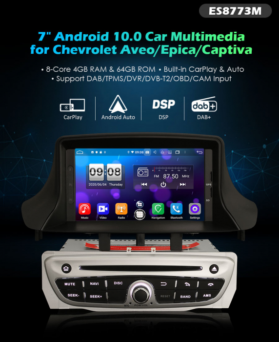 Navigatie auto, Pachet dedicat Renault Fluence Megane Ⅲ, 7 inch,Octa Core, Android 11 [10]