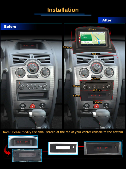 Navigatie auto, Pachet dedicat Renault Megane II (2002-2008), 7 Inch,Android 12 [11]