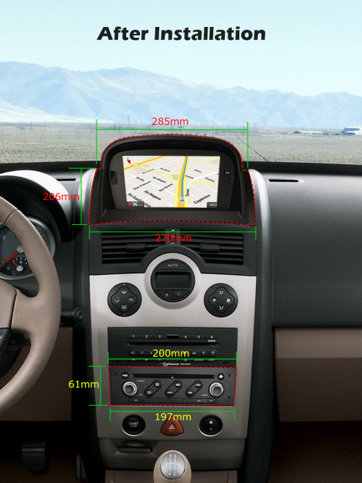 Navigatie auto, Pachet dedicat Renault Megane II, 7 inch,Octa Core, Android 10 [12]
