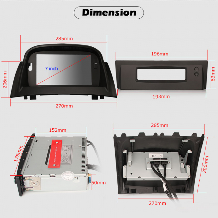 Navigatie auto, Pachet dedicat Renault Megane II, 7 inch,Octa Core, Android 10 [23]