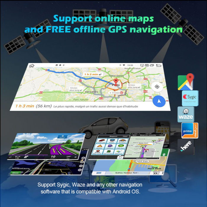 Navigatie auto, Pachet dedicat,  Sistem BMW CIC  E90 E91 E92 E93 E60 E61 E63 E64, 8.8 Inch, Android 10, Octa Core [11]