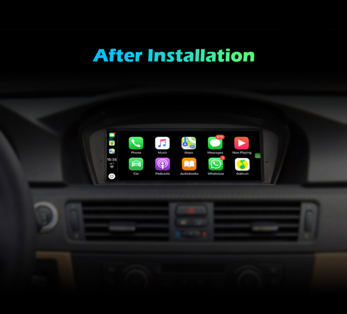Navigatie auto, Pachet dedicat,  Sistem BMW CIC  E90 E91 E92 E93 E60 E61 E63 E64, 8.8 Inch, Android 10, Octa Core [10]