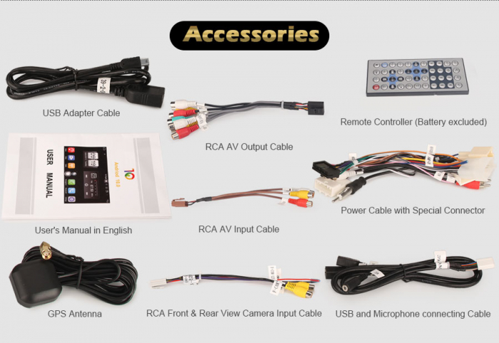 Navigatie auto, Pachet dedicat TOYOTA Corolla Altis AurisI,7 inch, Android 11, Octa Core [26]