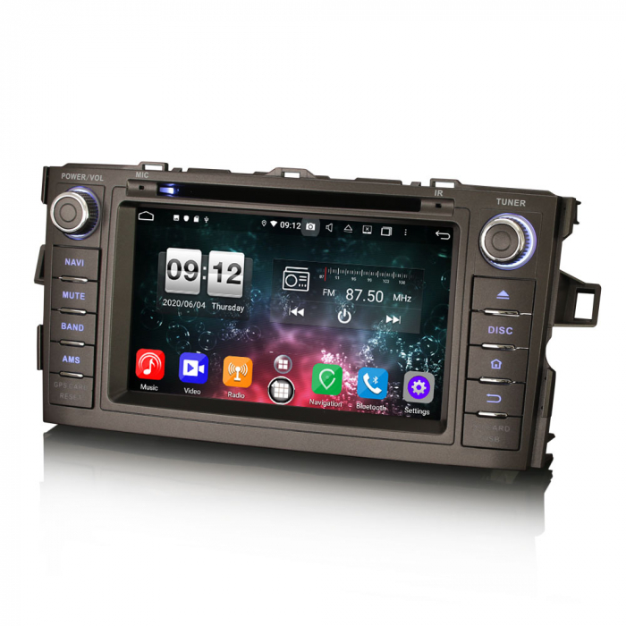 Navigatie auto, Pachet dedicat TOYOTA Corolla Altis AurisI,7 inch, Android 11, Octa Core [5]