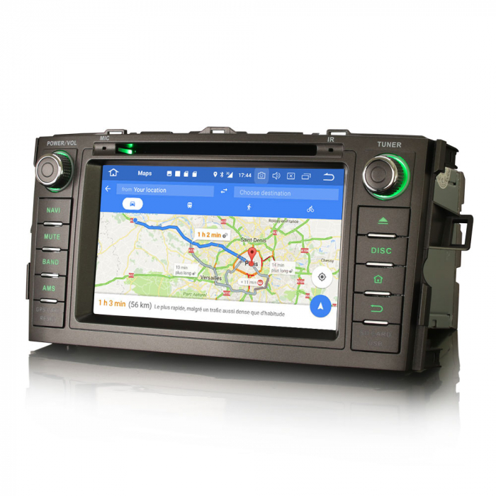 Navigatie auto, Pachet dedicat TOYOTA Corolla Altis AurisI,7 inch, Android 11, Octa Core [7]
