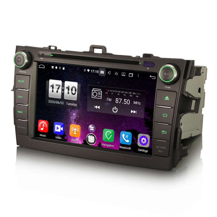 Navigatie auto, Pachet dedicat Toyota COROLLA E140 E150 ,8 inch, Android 11, Octa Core [5]